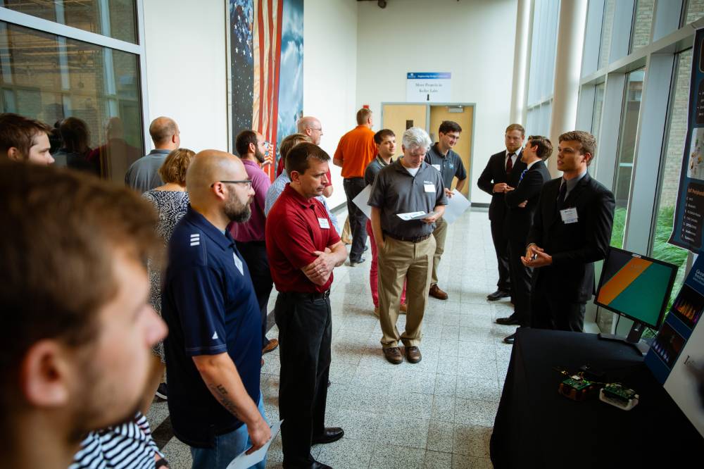 Guests at the Engineering Design Project Preview Event